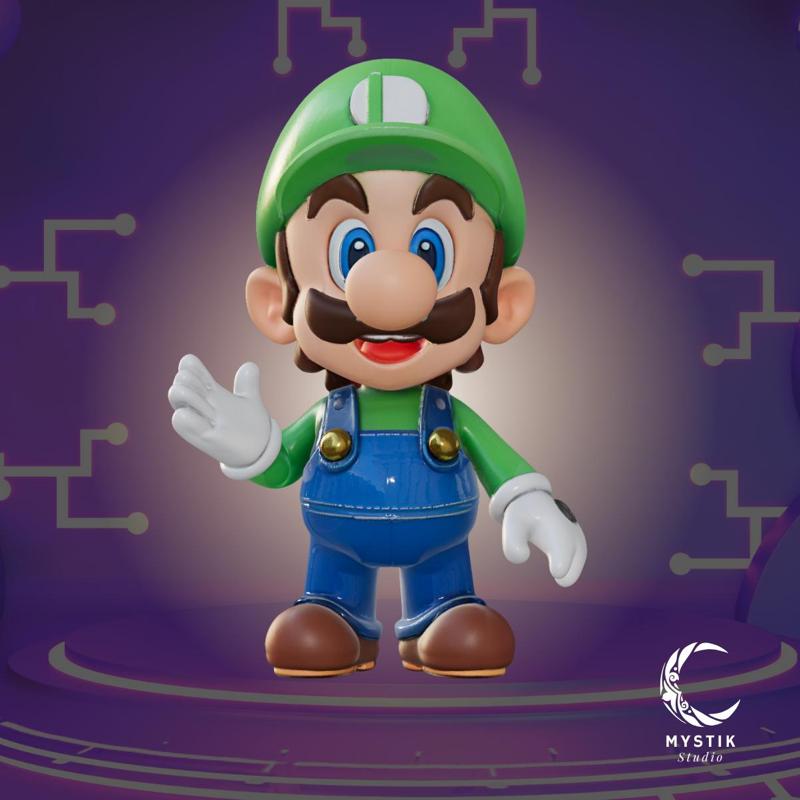 Luigi chibi version - The bravest brother in the Mushroom Kingdom!