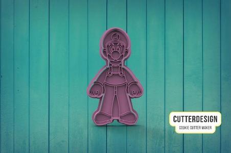 Luigi Super Mario Bros Cookie Cutter M2