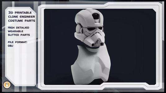 Clone Engineer Phase 2 helmet and body armor