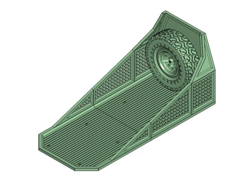 Trial Truck Scaler Crawler 1/10 & 1/12 truck bed rear body