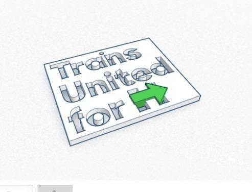 Trans United for H (necklace ear ring keychain charm)