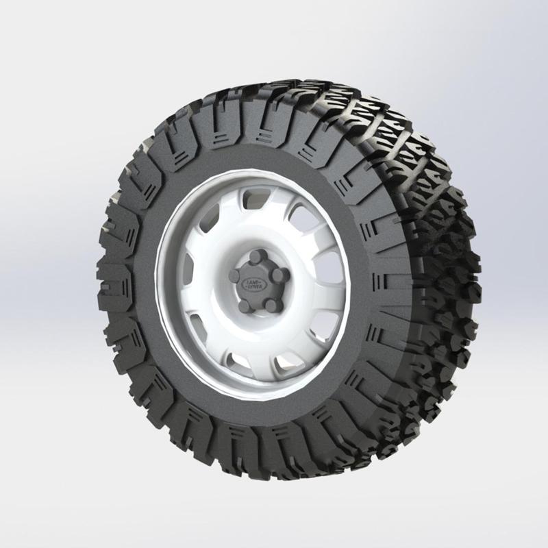 Land Rover 5093 style wheels with 34" tire