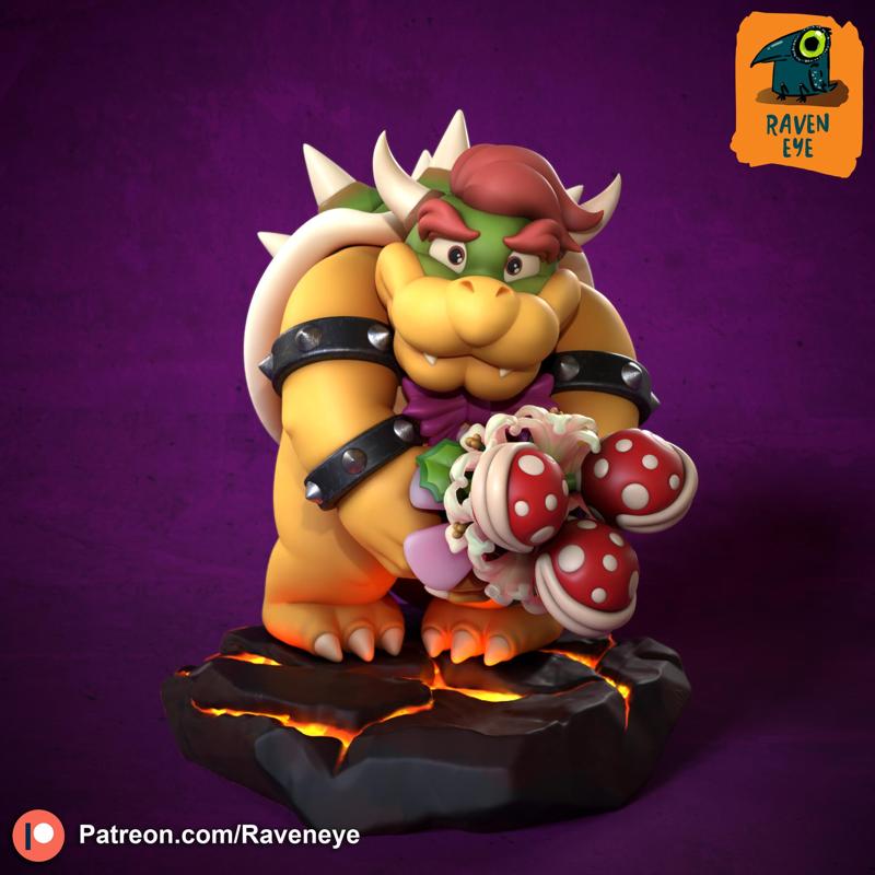 Bowser From super mario bros ready to print!