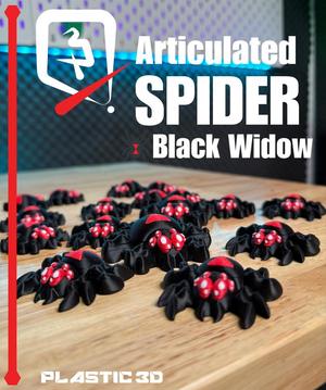 Articulated Spider — Black Widow Creeper for Your Desk