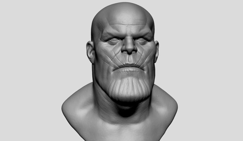 Thanos Head Printable