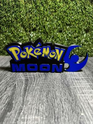 POKEMON MOON LOGO 3D PRINT DECORATION (3MF precolored)