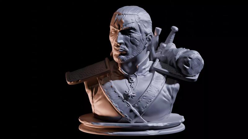 The Witcher Bust