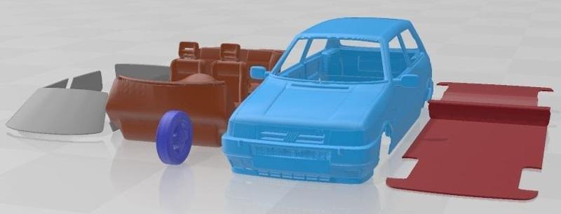Fiat Uno Turbo ie MK2 Printable Car