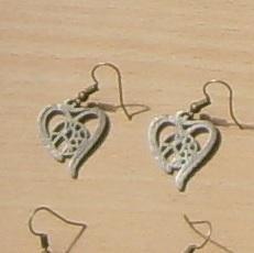 Voronoi Heart Earring