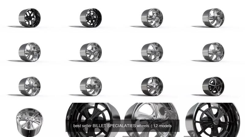best seller BILLET SPECIALATIES wheels  3D Model Collection