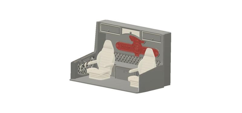 Scania 770 interior with seats