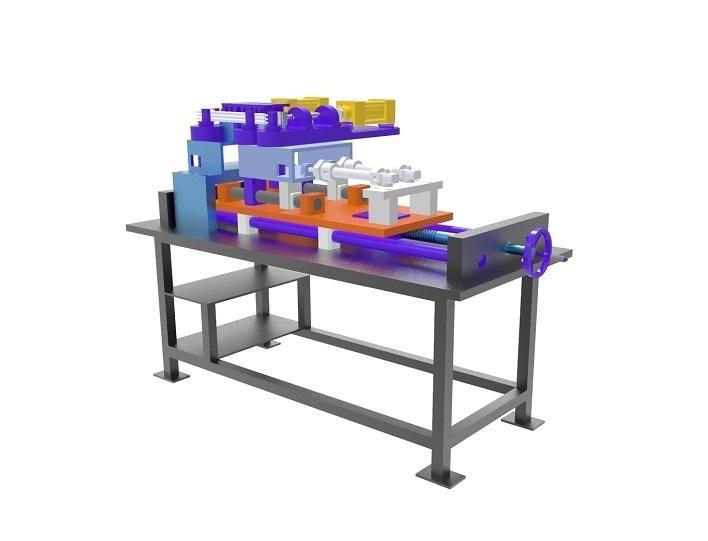 90 Degree Double Tube Bending Machine