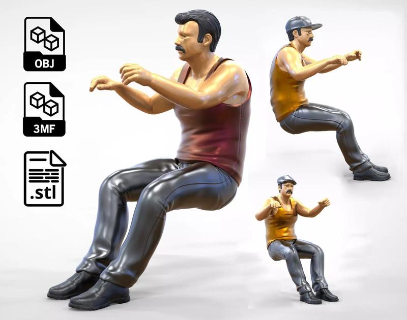 N1 Truck Driver  with different hat