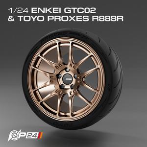 1/24 18-inch Enkei GTC02 & Toyo Proxes R888R Combo