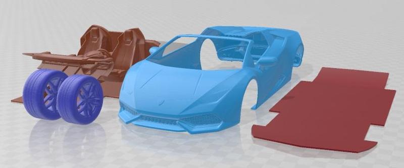 Lamborghini Huracan LP610 4 Spyder 2017 Printable Car