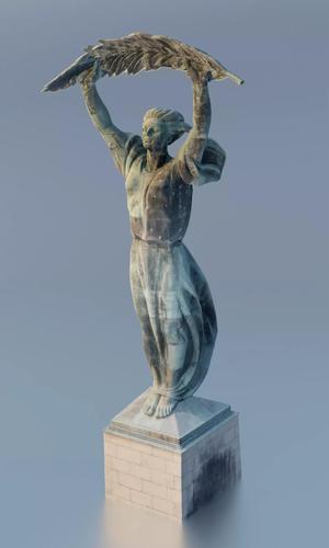 Liberty statue of Budapest Hungary