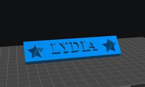 Lydia Nameplate