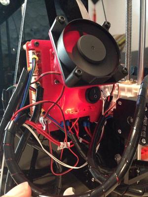 Anet A8 Mainboard Cover with 40 to 60mm fan