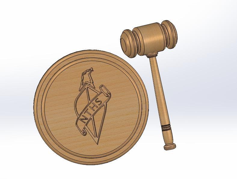 Gavel and Plate with NTHS emblem