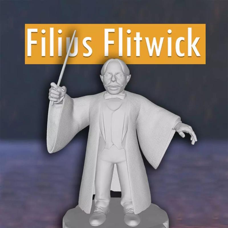 Professor Filius Flitwick Harry Potter Custom 3D Print Model