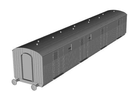GWR Siphon G 1945 parcels van rebuild 1/32 scale