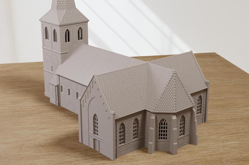 Oude Kerk Oosterbeek - Operation Market Garden Inspired 3D Print File