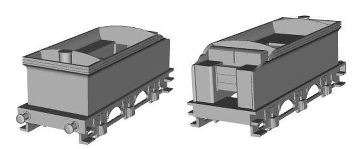 NER P3 Class(LNER J27) Tender for J27 (final condition) 1/100 scale