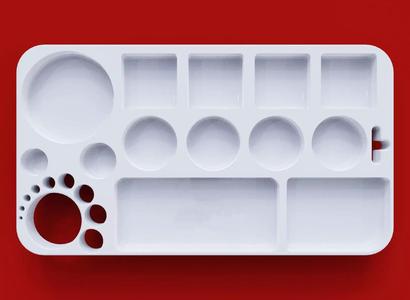 Palette for sponge and brush painting available in 2 variations