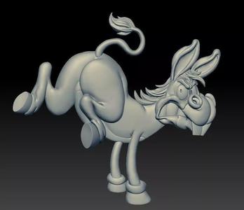 Angry Donkey kick - relief -2019