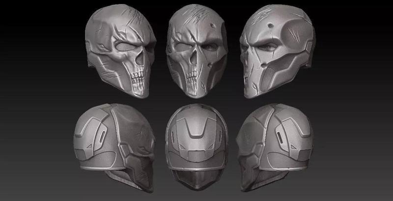 MEZCO SIZE HEAD - DEATHSTROKE REAPER-OPTIONAL BANDANNA MAGNETIC