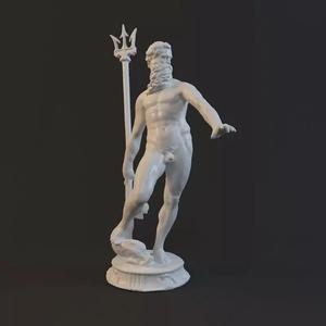 Poseidon statues