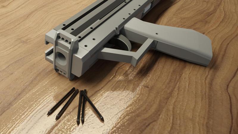 powerful pump action 13 x nail shooter (short version) nail (45x3mm)