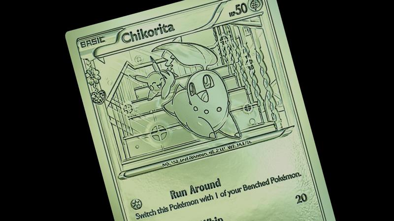 Chikorita pokemon card