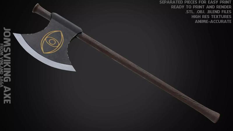 Vinland Saga Jomsvikings Axe for Cosplay