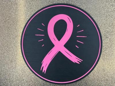 BREAST CANCER AWARENESS RIBBON COASTER