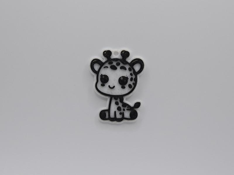 Cute Giraffe Keychain