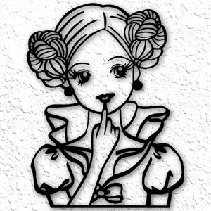 Kawaii Girl Wall Art Anime Girl Wall Decor