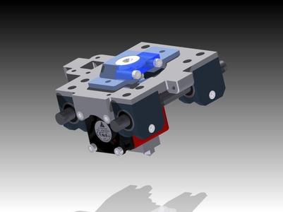 X carriage designed for E3D V5 extruder nozzel