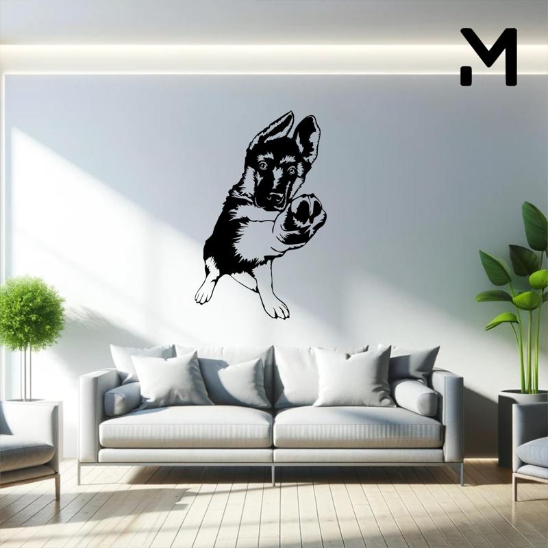 Wall silhouette - German shepherd dog - Body