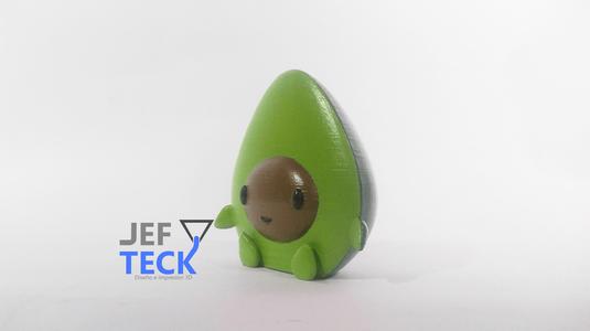 Cute Avocado (Aguacatito-kun) + 3 Keychain