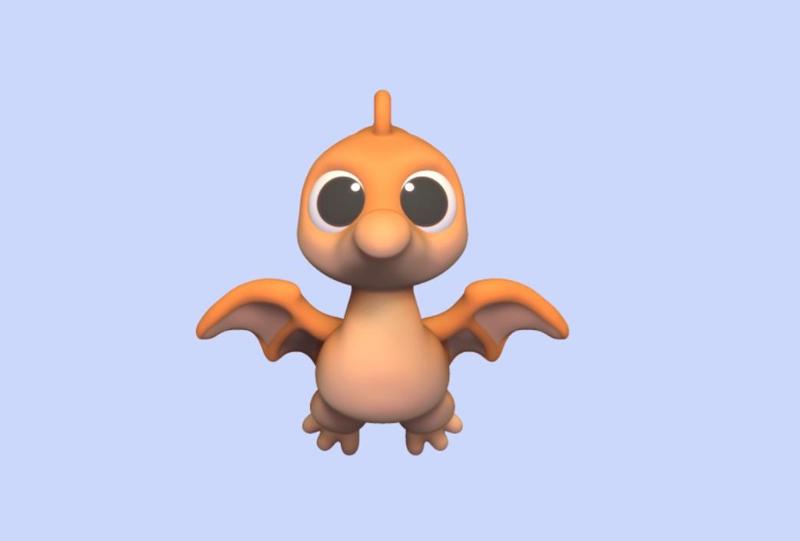 Pterodactyl Keychain