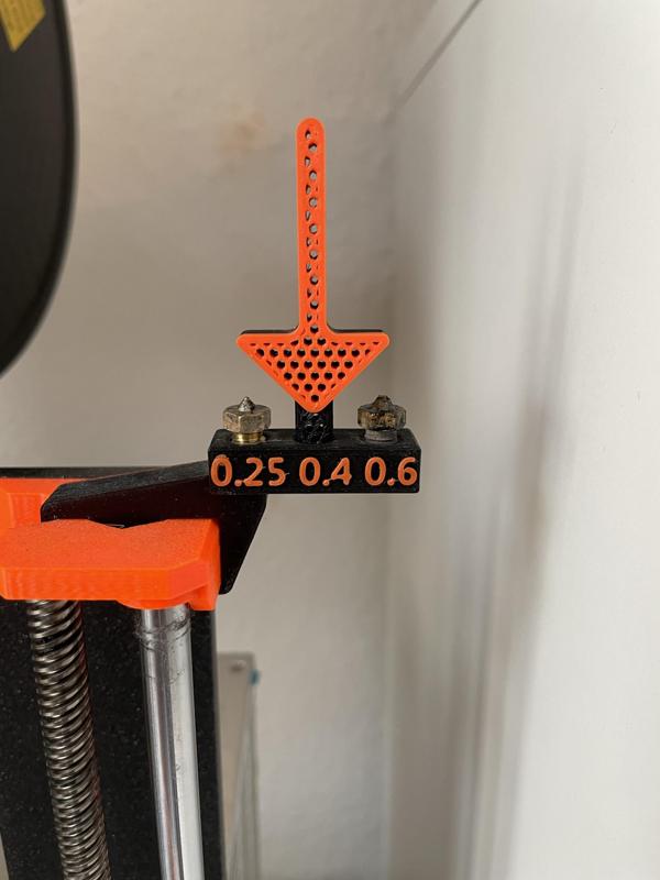 MK3 Nozzle Holder with Nozzle-In-Use Indicator