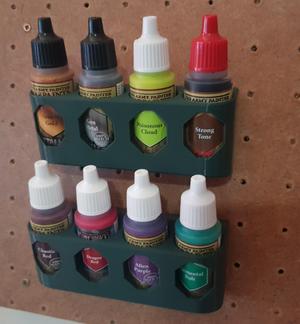 Paint Bottle Holder for Pegboard