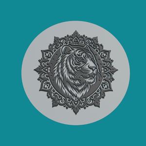 Tiger Animal Medallion