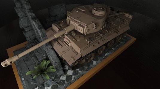 Tiger tank Diorama