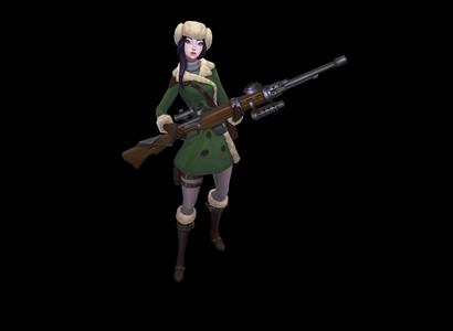 Arctic Warfare Caitlyn League of Legends 3D print model