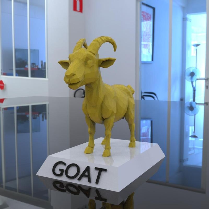 Goat Low Poly 3d Printing