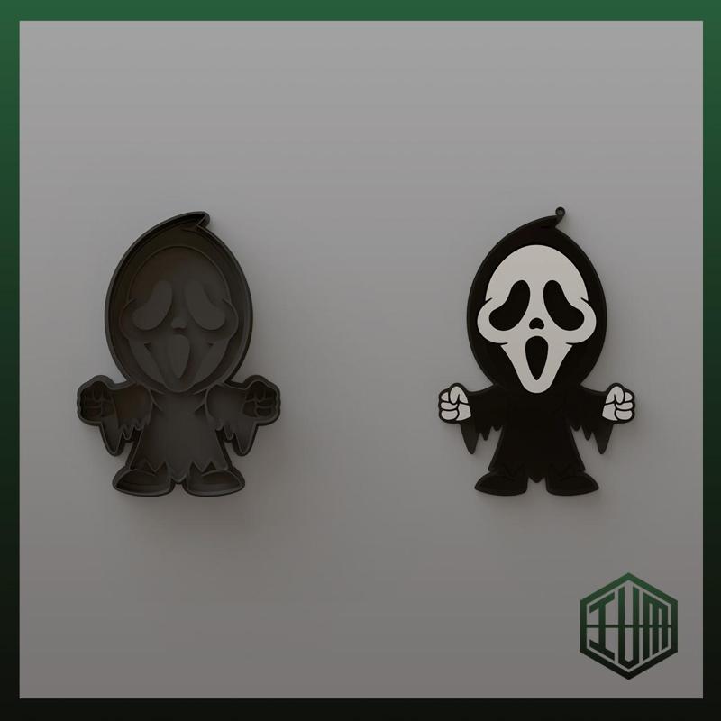 KEYCHAIN + COOKIE CUTTER PACK GHOSTFACE - HALLOWEEN 2K23