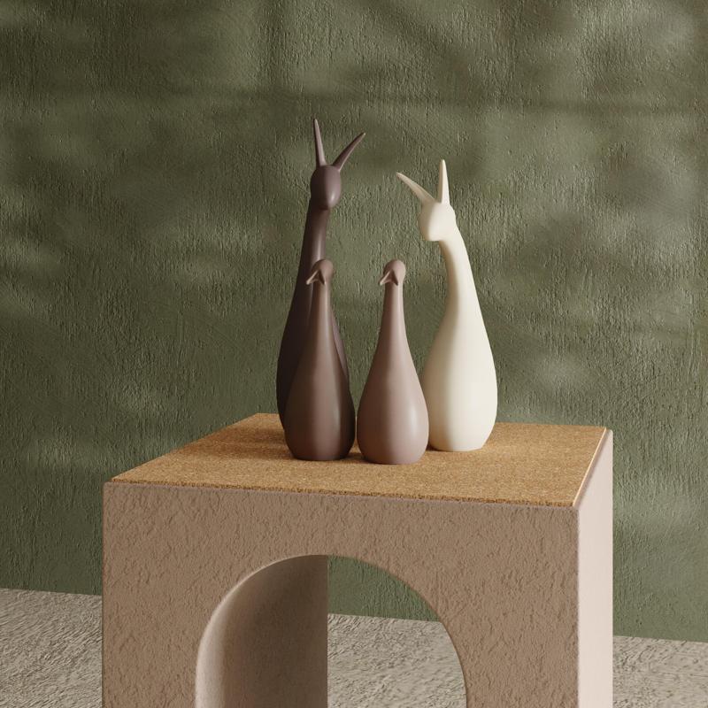 Minimalist Animal Vases (Set of 3) – Modern Home Decor, 3D Printable