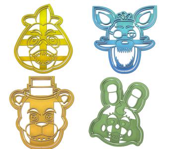 cookie cutter cookie cutter 8cm horror animal animals animal fondant cookie game Five Nights at Freddy's